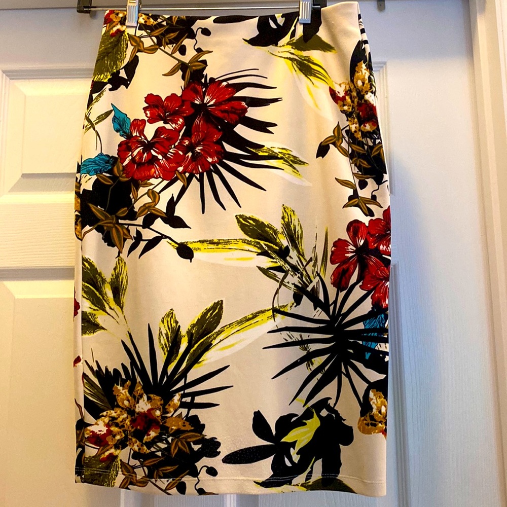 Floral multi colored skirt